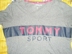【即決】ハワイ購入 TOMMY HILFIGER SPORT ロゴTシャツ GY XL 大きいサイズ