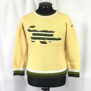 イタリア製★55DSL/DIESEL★ローゲージニットセーター【メンズM/黄/yellow】Tops/Sweater◆BH611