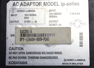 DENSEI-LAMBDA/KOBAYASHI/SAS300/25V/2A/中古電源アダプター