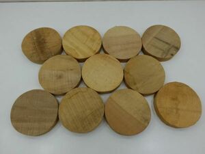 No,60097-8　橡 とち 11枚 厚さ25~32ｍｍ程度×直径145ｍｍ程度　送料無料　旋盤　ウッドターニング　木製皿