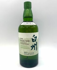 【未開栓】サントリー SUNTORY シングルモルト ウイスキー 白州 NV 100th ANNIVERSARY 記念ラベル 700ml 43% お酒 ウイスキー