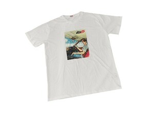 【新品】頭文字D 藤原 拓海 AE86 Tシャツ 半袖【LL/XL】白◆イニシャルD ハチロク トレノ アニメ Initial MFゴースト MF GHOST しげの秀一