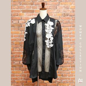 1円/春夏/Blumarine/IT44サイズ/トップス イタリア製 インポート ブルマリン 新品/黒/ブラック/iz584/