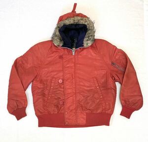 ★70s -80s N2-B TYPE 民間 フライトジャケット SizeL相当 USA買付 ビンテージ★