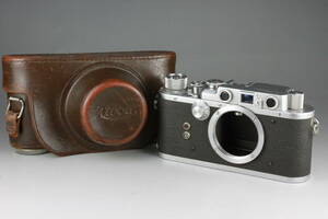 動作確認済み Nicca IIIS ニッカ 3S 革ケース付き Leica ライカ L39 マウント レンジファインダー ニッカカメラ #290