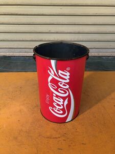 ★コカ・コーラ　Coca Cola コカコーラ　ゴミ箱　ペール缶　中古★tano