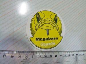 メガバス！Megabass/グリフォン/ステッカー/シール（イエロー）☆ ※ ヤフーショッピングストア/レア物商会・健美堂でも大量出品中！