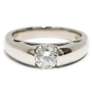 【栄】Pt900 ダイヤモンド 0.560ct 一粒 デザイン リング 指輪 ジュエリー 高級 プラチナ【仕上済】