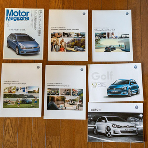 VW Golf7 Golf 7 GTI フォルクスワーゲン ゴルフ カタログ 雑誌モーターマガジン 非売品のVolkswagen Service Library 