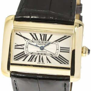 カルティエ CARTIER W6300856 タンクディバンLM K18YG 自動巻き メンズ 美品 箱付き_784534