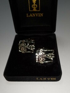 ランバン/LANVIN/刻印　22.4g　95.1g/ケ−ス込　カフス　2.2×1.7cm