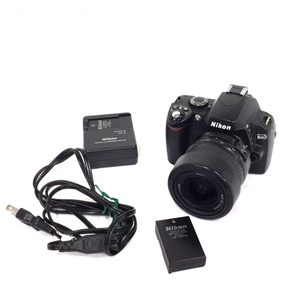 Nikon D40 AF-S NIKKOR18-55mm 1:3.5-5.6 G II ED デジタル一眼レフカメラ 付属品あり 光学機器 QR043-345