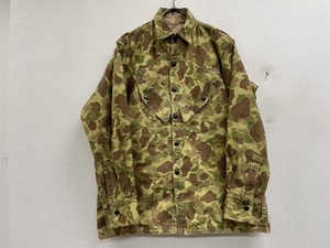 ウェアハウスWAREHOUSE Lot2193 1940’S USMC PARACHUTIST UTILITY COATパラシュートコートダックハンターカモ★サイズ36★A23663