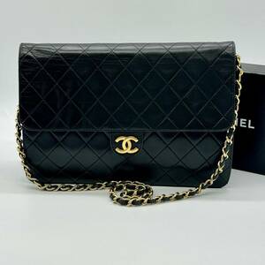 シャネル CHANEL マトラッセ ココマーク チェーンショルダーバッグ 黒