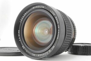 #2263◆送料無料◆MINOLTA ミノルタ MC W.ROKKOR-NL 21mm F2.8 SR MDマウント 交換レンズ 超広角 単焦点レンズ