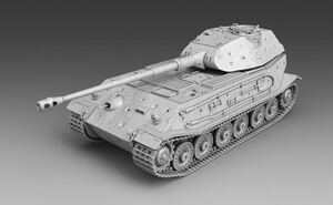 1/144 レジンキット　2023新　未塗装　WWⅡ ドイツ軍 戦車　VK4502(P) 試作重戦車　ワールドタンクミュージアム 【同梱可能】1201