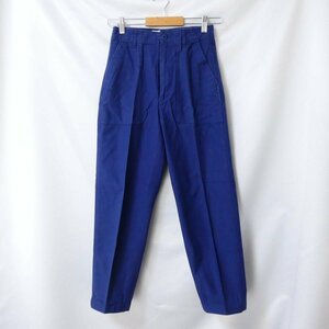 美品 THE SHINZONE ザシンゾーン BAKER PANTS センタープレス ベイカーパンツ 32 ブルー 401 ◆