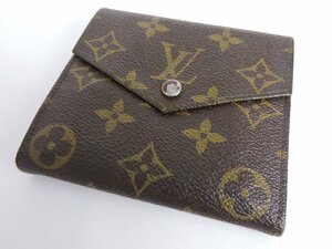 正規品 ルイヴィトン LOUIS VUITTON 小銭入れ付き二つ折り財布 ポルトフォイユ モノグラムライン ヴィンテージ