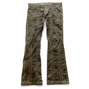 00s TORNADO MART Japanese Label gimmick flare studded pants goa 14th addiction archive vintage KMRii ifsixwasnine lgb sharespirit