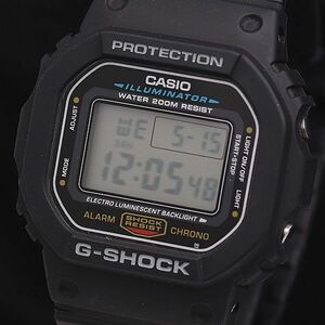1円 稼働 良品 カシオ G-SHOCK イルミネーター DW-5600E QZ デジタル文字盤 ラバーベルト メンズ腕時計 DOI 0916000 5NBG1