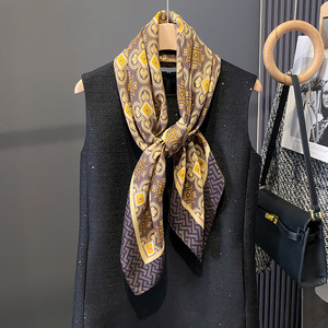 【FM-05】新品 レディース 正方形90cm ストールフェイクウール ショール　おしゃれ 飾り 日焼け 冷房対策スカーフ