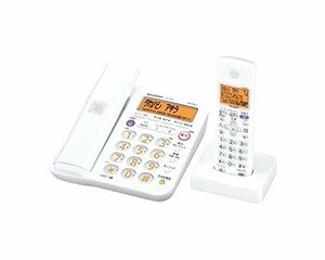 シャープ デジタルコードレス電話機 子機1台付き 1.9GHz DECT準拠方式 ホワ(中古品)