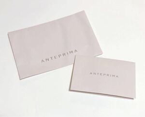 アンテプリマ「 ANTEPRIMA 」ワイヤーバッグ用しおりとミニ封筒(1591) 現行 付属品 ギフトや保存用に 取扱説明書