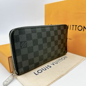 2787【極美品】LOUIS VUITTON ルイヴィトン ダミエ グラフィット ジッピーオーガナイザー 長財布 ウォレット N63077/CA1190