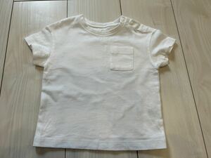 【GU】無地白Tシャツ80☆ジーユーベビーキッズ