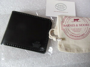 英国職人手縫い　ホーウィン シェルコードバン　ＢＡＲＮＥＳ　ＡＮＤ　　ＭＯＲＥ　馬革　財布