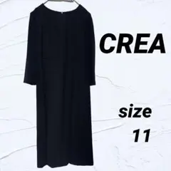 【CREA】フォーマルドレス　ブラック　シースルー　春夏物　膝丈ワンピース