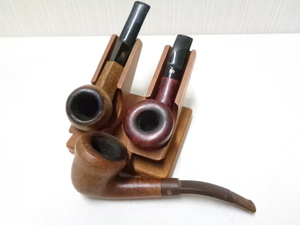 パイプ おまとめ3点 木製スタンド付き GBD、STANWELL 200 スタンウェル、CHARATAN