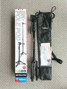 ベルボン BK- Pole Pod Velbon一脚 ・ミニ三脚・自立式一脚 雲台 スリック