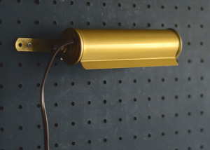 カナダ製 古い真鍮色のピクチャーライト 壁掛け ウォール ランプ 照明 ブラス ヴィンテージ アンティーク ig3904