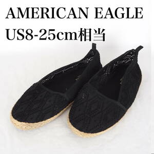 MK6318*AMERICAN EAGLE*アメリカンイーグル*レディースフラットシューズ*US8-25cm相当*黒