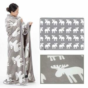 電気毛布 着る毛布 とろけるフランネル 着る電気毛布 curun クルン ロングサイズ 140×180cm グレー