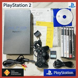 極美品 SONY PlayStation2 SCPH-10000 プレステ2コントローラー ケーブルセット ソフト5本 まとめ