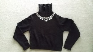 EMODA　黒　タートルネック　ニットセーター　フリーサイズ