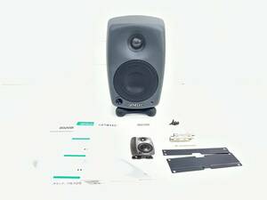 4-4-15 美品 GENELEC ジェネレック モニタースピーカー 8020B 黒 音響 音楽 speaker music 