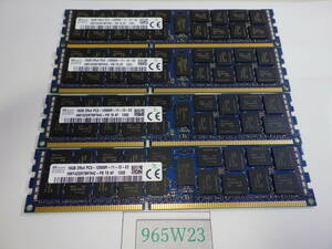 サーバー SKhynix KOREA 16GB 2Rx4 PC3-12800R-11-12 HMT42GR7MFR4C-PB 16GB x4枚=合計64GB 動作確認済み#965W23