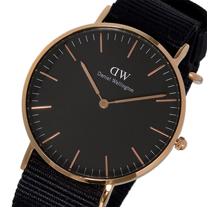 ダニエルウェリントン 腕時計 CLASSIC CORNWALL 36 ローズゴールド DW00100150 DW00600150 ブラック ブラック