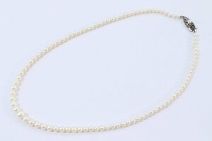 MIKIMOTO ミキモト 本真珠 パール グラデーション ネックレス 留め具シルバー 約4.1-7.1ｍｍ珠 アクセサリー 4157-A