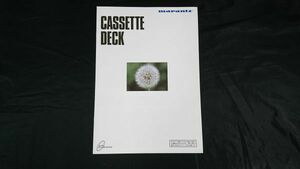 『MARARNTZ(マランツ)CASSETTE DECK(カセットデッキ)SD-60/SD-50/SD385/SD-565/SD385 カタログ 1989年10月』日本マランツ株式会社