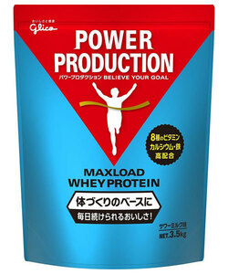 グリコ パワープロダクション プロテイン マックスロード ホエイプロテイン 3.5Kg サワーミルク味 G76013