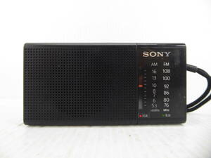 ★☆SONY ワイドFM対応 FM/AMコンパクトラジオ ICF-P36 動作品 オマケ新品電池付き☆★