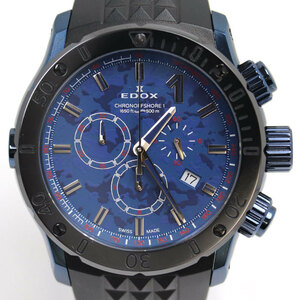 EDOX エドックス クロノオフショア1 クロノグラフ スペシャルエディション 腕時計 電池式 10221-37BU5-BUM5 メンズ 中古
