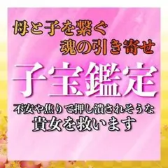 『本業霊能者』母と子を繋ぐ子宝鑑定　　自然妊娠・妊活・霊視・妊娠・占い・不妊