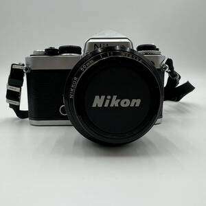 【116】Nikon ニコン FE 一眼レフフィルムカメラ 本体 レンズ NIKKOR 50mm 1:1.2 カメラ 動作未確認
