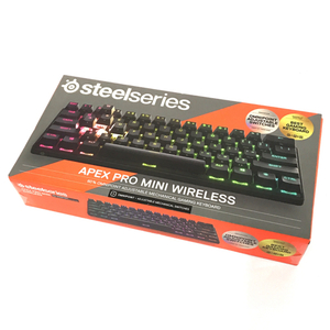 1円 新品同様・未開封 SteelSeries APEX PRO MINI WIRELESS US KB-00016 ゲーミング ワイヤレスキーボード