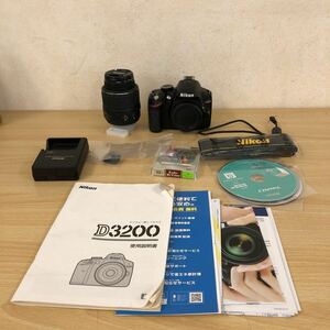 現状品 ニコン Nikon D3200 デジタル一眼レフカメラ AF-S NIKKOR 18-55mm F3.5-5.6 G レンズ デジタルカメラ・カメラ関連